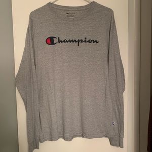 Champion Classic Long-Sleeve Tee, Script Logo